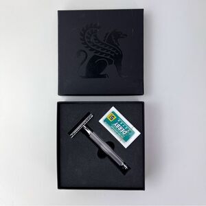 NEW Baxter Of California Double Edge Safety Razor + 5 Blades 2pcs Mens Men's